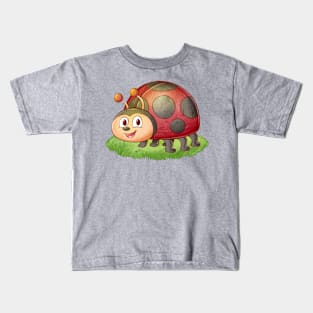 LadyBug Hand Drawn Kids T-Shirt